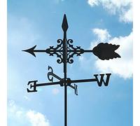 Paleta de flecha reforzada para jardín, construcción de hierro, veleta de viento, jardín, patio, decoración de techo, adorno de flecha