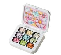 Paleta de Gel para Uñas, 9 Colores Esmalte de Uñas Resistente a Desconchados, Gel para Manicura y Pintado de, para Chicas Mujeres Novias Hogar Bricolaje Puntas Francesas Extensiones