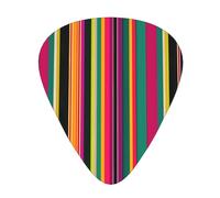 Paleta de guitarra a rayas de colores arcoíris, paquete de 12 recogedores de guitarra, adecuados para bajo, guitarra eléctrica, banda sonora Yukrili