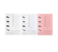 Paleta de injerto de pestañas Bandeja de extensiones de pestañas acrílicas 2 en 1 Pantalla de pestañas y almohadilla de almacenamiento con escala para salón de belleza Artistas