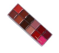Paleta De Labios Colorida: Kit De De Labios De Múltiples, Lápiz Labial Pigmentado Y Surtido De Brillo, Diseño Compacto Apto Para Viajes | Para Rutina De Maquillaje Diaria Eventos Esp