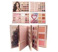 Paleta De Libro De Maquillaje Para - Producto De Maquillaje Multifuncional, Paleta De Contorno Facial Diario | Corrector De Color Oscuro Para, Bodas, Eventos De Baile,