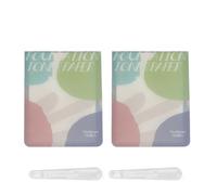 Paleta de Liquidación de 2 Piezas Papel de Maquillaje Desechable para Colorear con Lápiz Labial de Mezcla, Bandeja de Paleta de Maquillaje Se Aplica para Lápices Labiales de