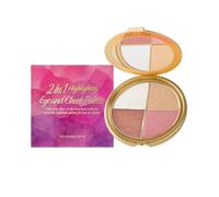 Paleta de Maquillaje 4 en 1,Paleta de Maquillaje Multifuncional,Kit de Iluminación 4 en 1,Definición de la Cara,Sombras de Ojos,Rubor,Iluminador y Contorno,Alta Pigmentación para Todo Tipo de Piel
