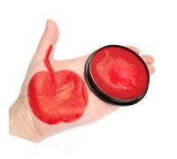 Paleta de Maquillaje a Base de Agua de Pintura para el Cuerpo de la Cara con Pintura Corporal de la Copa Mundial Fácil de Limpiar para Fiestas de Cosplay de Halloween Duradera (rojo)