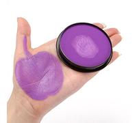 Paleta de Maquillaje a Base de Agua de Pintura para el Cuerpo de la Cara con Pintura Corporal de la Copa Mundial Fácil de Limpiar para Fiestas de Cosplay de Halloween Duradera (PURPLE)