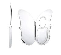 Paleta de maquillaje acrílico: acristación transparente Bandeja de mezcla cosmética de tamaño mediano | Organizador de cimientos con uso húmedo y seco, pruebas de color, almacenamiento, placa de makeū