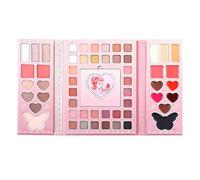 Paleta de maquillaje - Alta pigmentación y larga duración - Paleta de sombras de ojos, para mujeres, niñas, adultos, principiantes, viajes, hogar, vida cotidiana, desplazamientos, citas