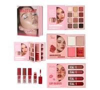 Paleta De Maquillaje Completo Para El Rostro Rubor Plegable Con 3 Capas Y