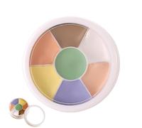 Paleta de maquillaje de crema - Corriente combatible y kit de base con resaltador impermeable | Paleta de cara todo en para contorno, cobertura, corrección de la piel, brillo de larga duración y r