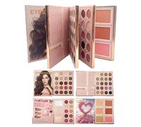 Paleta De Maquillaje De Libro Para - Producto De Maquillaje Facial Multifuncional,Blush Y Contorno De Viaje,Para Rutina Diaria Viajar Boda Vacaciones Noche Viajeros Artistas Novias