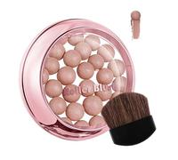 Paleta de maquillaje de rubor, bola de contorno natural, rubor nacarado de 30 g con brillo resistente, de cuidado de belleza con diseño compacto, herramienta de acabado radiante de larga