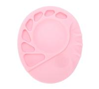 Paleta de maquillaje de silicona suave y reutilizable para uñas y sombra de ojos, bandeja portátil no porosa para mezclar pigmentos cosméticos, ideal para artistas y maquilladores profesionales