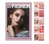 Paleta De Maquillaje De Sombras De Ojos | Libro De Maquillaje De Alto Pigmento Impermeable A 24 Colores Smooth E Incluso Acabado Retención De Color | Natural Glitter Blush Highlighter Para Mujeres Uso