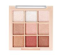 Paleta de maquillaje de sombras de ojos, Paleta de sombras de ojos de 9 colores mate a prueba de agua, Resaltador de contorno de larga duración, colorete, sombra de ojos para niñas mujeres principiant