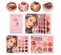 Paleta De Maquillaje En Forma De Libro | Kit De Cosméticos Iluminador De 21 Colores En Estilo Libro - Set de Maquillaje de Viaje - Para Mujeres Niñas Principiantes Rutina Diaria Boda Fiesta Práctica