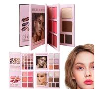 Paleta De Maquillaje En Forma De Libro Sombra De Ojos Con Efecto Shimmer