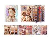 Paleta De Maquillaje Libro | Kit de Cosméticos de Viaje,Juegos Maquillaje 59 Colores - para Mujeres Adultas Principiantes Uso Diario en Casa Viajes y Citas