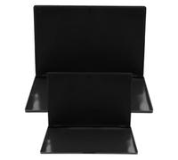 Paleta de Maquillaje Magnética Negra Abs 2 Piezas Portátil | Sombras y Bálsamo Labial, Formato Compacto, Presentación en Dúo para Organizar Tu Colección