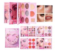 Paleta de maquillaje para mujer | 43 para contorno y escultura facial | Paleta de contorno facial para mujer para los días - Ideal para viajes, noche, bodas, fiestas y niñas