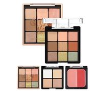 Paleta De Maquillaje Para Mujeres,Sombra Rubor Iluminador Cosmético | Brillos Mate Duraderos Para Ojos Rostro Fiesta Noche Fotos Belleza