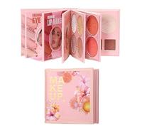 Paleta de maquillaje para sombras de ojos - juego de colores aterciopelados con efecto brillante, libro de maquillaje artístico | Gama de cosméticos que se mezclan suavemente para adolescentes, usuari
