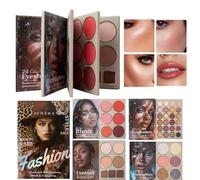 Paleta de Maquillaje | Polvo 4 Capas para Rubor, Iluminador, Contorno - Paleta De Rubor E Iluminador | Para Mujeres Y Niñas Todo Tipo De Piel Cumpleaños Navidad Cita Evento