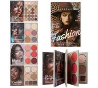 Paleta De Maquillaje: Polvo Resaltador De Colorete Brillante Mate, 1 Compendio Cosmético De Varios Niveles Para Una Definición Completa Del Rostro, Polvo Prensado Pigmentado Con Espejo Interno, Equipo