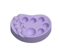 Paleta de maquillaje reutilizable - Bandeja de cejas singular de silicona
