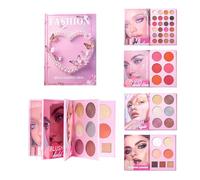 Paleta de Maquillaje Rubor Impermeable Iluminador Contorno Multicolor | Paleta De Iluminador Y Rubor En Estilo Libro Para Diario Viajes Bodas Y Eventos En Ojos Y Mejillas