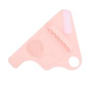 Paleta De Maquillaje Silicona Madre De Mezcla Correa Conveniente Y RáPido Acceso A Herramientas Con Una Correa De Silicona PortáTil Multifuncional. La Correa De FijacióN Ajustable (Rosa)