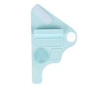 Paleta de Maquillaje Silicona Pulsera Mezcla Correa de la muñeca Gancho y Sujetador de Bucle Herramientas de sarta de Sujetador Organizador Soft portátil Conveniente rápido (Azul)