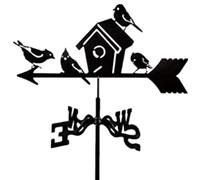 Paleta de medición de viento animal - Llave de lluvia montada en techo de hierro, paleta decorativa de metal para exteriores, escultura semimanual pintada en aerosol | para jardín, césped, patio