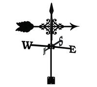 Paleta de metal con flecha, herramienta de medición de dirección del viento, decoración de techo de jardín, indicador de viento al aire libre