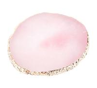 Paleta de mezcla de colores - Herramienta de manicura de mezcla de colores de resina para esmalte de gel, poligel y barniz acrílico, paleta de arte de uñas redonda para uso doméstico en salón (rosa)