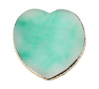 Paleta de mezcla de esmalte - forma de corazón borde dorado, mezcladora de uñas, soporte multifunción para | Accesorio de mezcla de color para manicura Pro