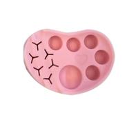 Paleta de mezcla de maquillaje - Bandeja cosmética de cejas de silicona | Placa multifunción de silicona reutilizable, herramienta fácil y limpia para la mantenería de pilas, la base de la laminación