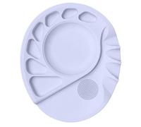 Paleta de mezcla de maquillaje, herramienta lavable de silicona, 14 x 12 cm, placa de pintura de belleza, tabla de mezcla de cosméticos, accesorio de suministros de, para el hogar, salón