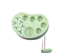 Paleta De Mezcla De Maquillaje, Paleta De Silicona Para Allanamiento De Pestañas,Paleta De Maquillaje Reutilizable - Bandeja Multifunción De Silicona Con Portaherramientas, Accesorios De