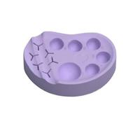 Paleta De Mezcla De Maquillaje - Silicona, Bandeja De Mezcla De Belleza Higiénica Portátil | Paleta De Tintes Para Cejas, Herramienta Cosmética Multifunción Para Maquillaje, Permanente De Pestañas, La