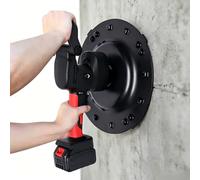 Paleta De Mortero Eléctrica Inalámbrica De 1680 W, Alisadora De Paredes Sin Cables Con Baterías Duales&Motor De Cobre Puro, Herramienta De Enlucido De Mano Liviana For Acabado De Concreto