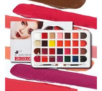 Paleta de ojos maquillaje - 28 colores paleta de lápiz labial | Kit de maquillaje resistente al agua de larga duración, brillo de labios, rubor para niñas adultas adolescentes viajes