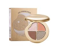 Paleta De Ojos Y Mejillas Resaltantes, Estuche Compacta, 10 × 7 × 2 Cm, 4 En 1 Contornos De Ojos Highlighter Blush Blush Paiets, Paleta De Maquillaje 4 En 1, Impermeable, Para Viajar