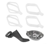 Paleta de pastel y batidor de galletas para batidoras Bosch, juego completo de accesorios con accionamiento de látigo de metal y extensor de gancho de masa