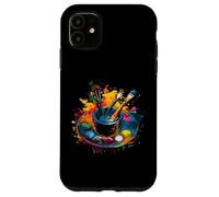 Paleta de Pintura artística y Arte con Pincel Carcasa para iPhone 11