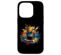 Paleta de Pintura artística y Arte con Pincel Carcasa para iPhone 14 Pro