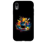 Paleta de Pintura artística y Arte con Pincel Carcasa para iPhone XR