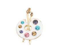 Paleta de pintura Broche para artista, regalo de arte, profesor, artista, joyería, arte, graduación, regalo, Acero inoxidable