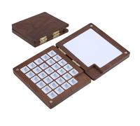 Paleta de Pintura de Acuarela, Caja de Pintura de Acuarela de Madera, 29 Rejillas con Tapa para bocetos de Campo, Manualidades, Actividades de Aprendizaje, proyectos creativos, Viajes, hogar