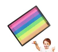 Paleta De Pintura Facial,Paleta Corporal Arcoíris | Kit De Maquillaje Acuarela 6 Colores Para Conciertos Carnaval Bodas Cumpleaños Infantiles Navidad Cosplay Adultos Y Eventos En